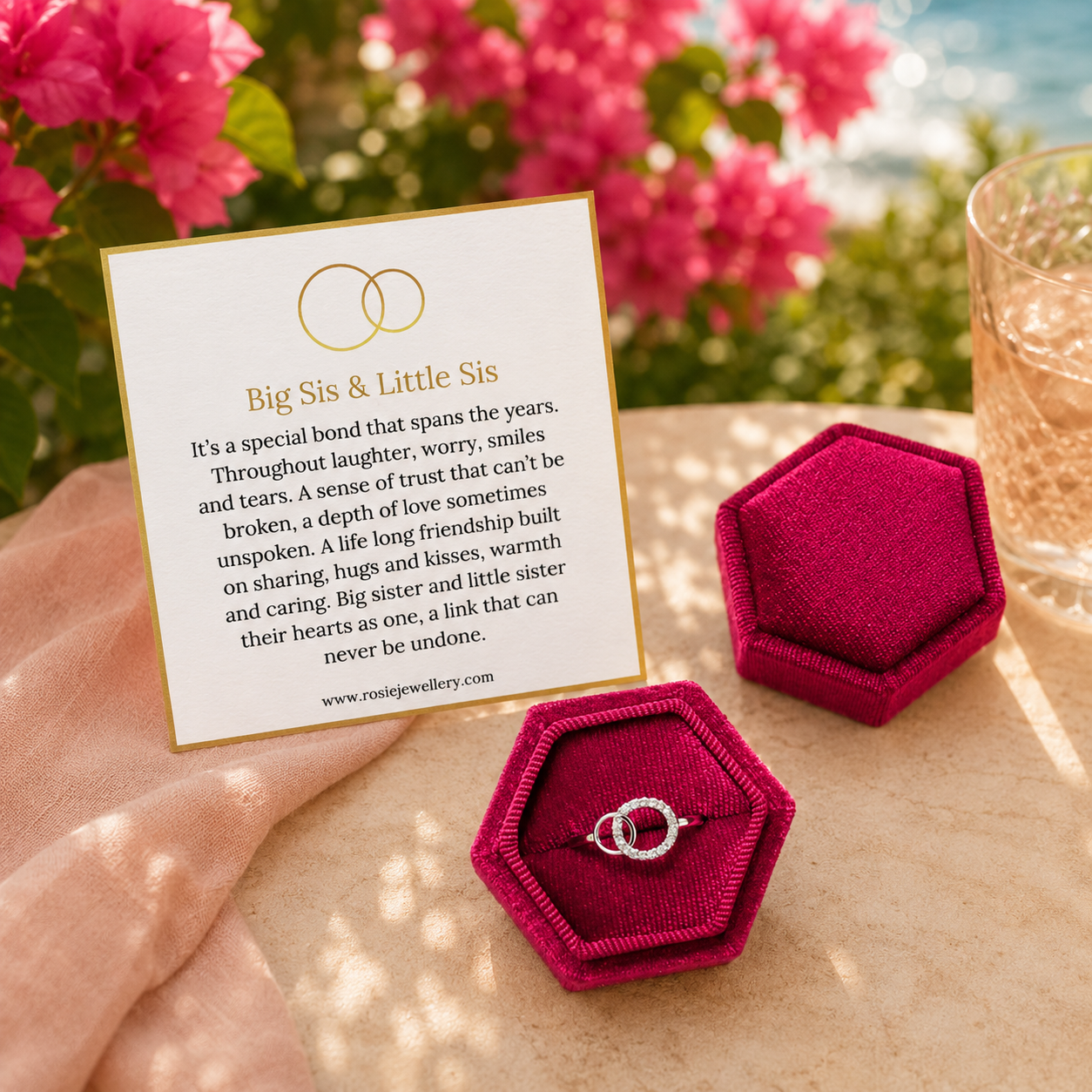 To My Sister - Forever Linked Ring