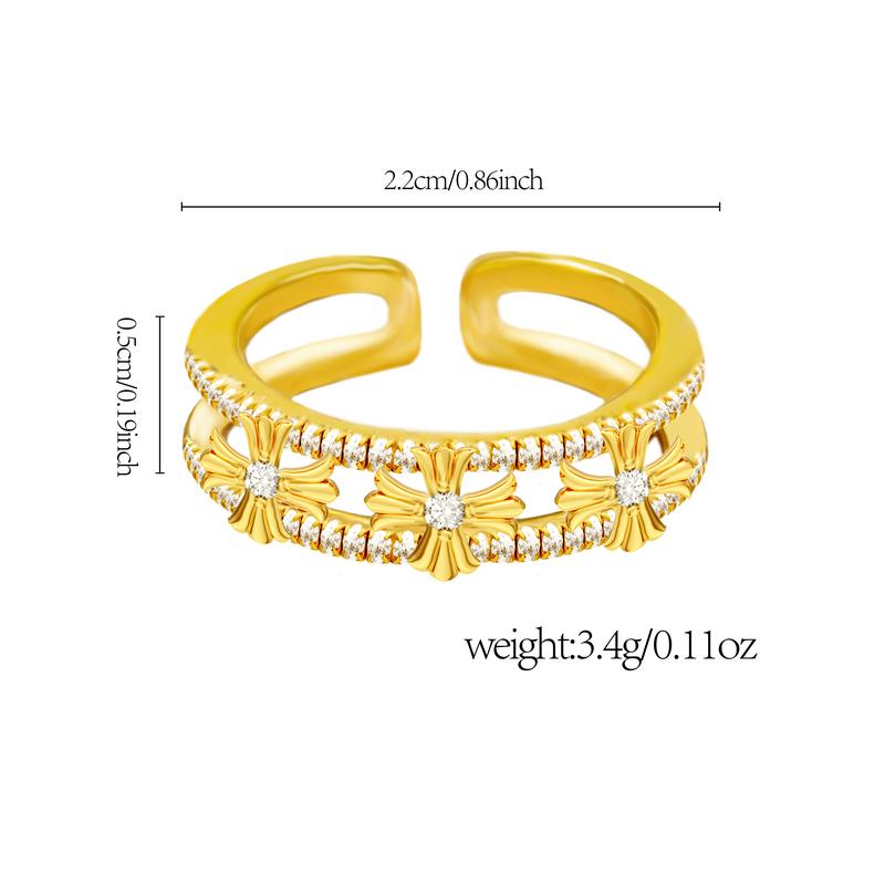 2-Piece Cross Stackable Ring Set