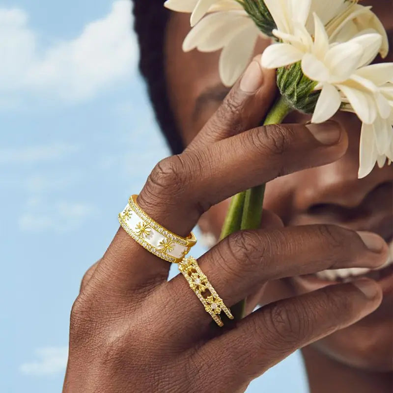2-Piece Cross Stackable Ring Set