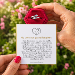 To My Granddaughter - Hug Ring