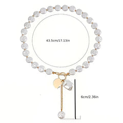 Baroque Pearl Toggle Necklace