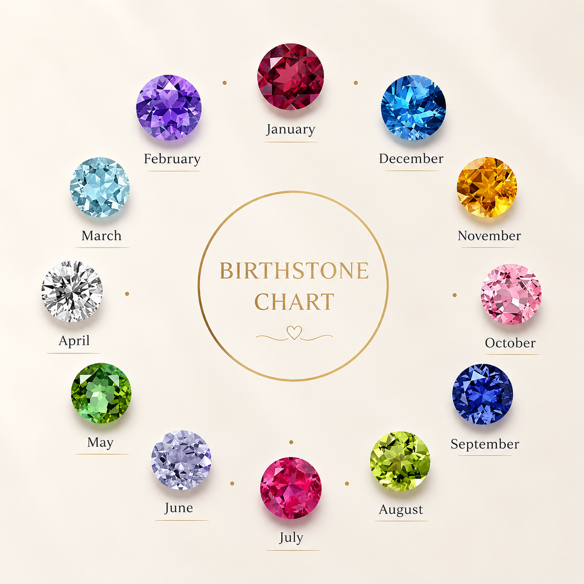 Handmade Mother & Daughter Birthstone Bracelet