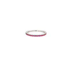 July Birthstone Eternity Stacking Ring