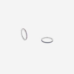 July Birthstone Eternity Stacking Ring