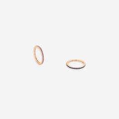 July Birthstone Eternity Stacking Ring