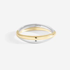Mixed Metal Crossover Ring