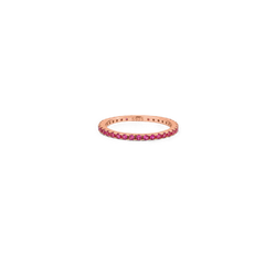 July Birthstone Eternity Stacking Ring