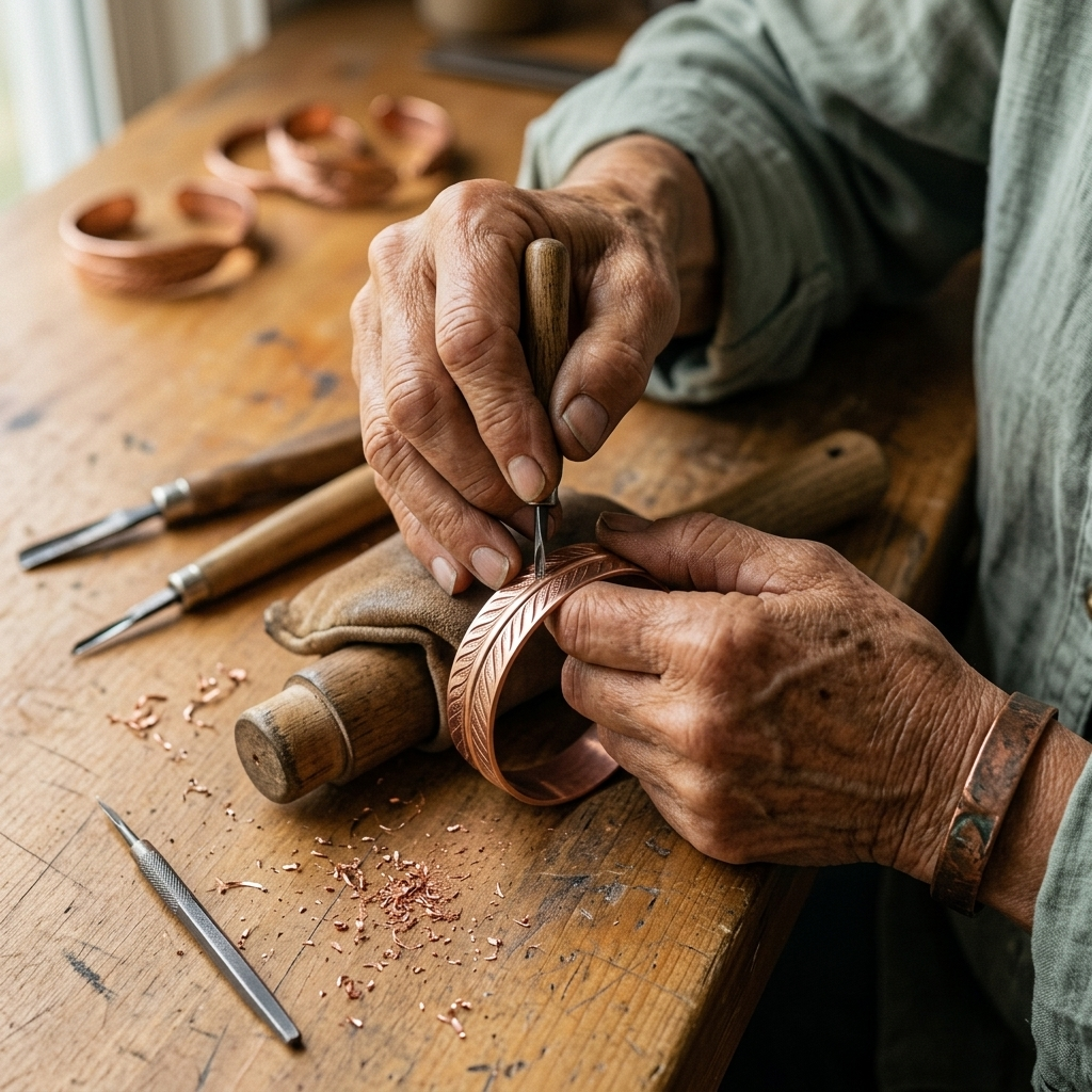 Root Depth Copper Bracelet