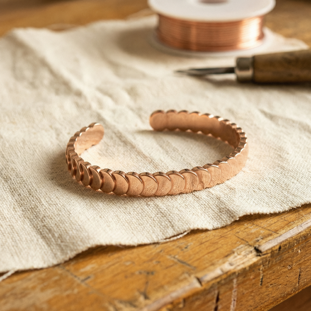 Tide Pull Copper Bracelet