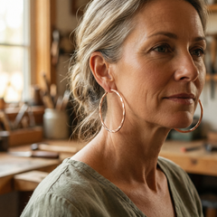 Willow Swing Copper Earrings