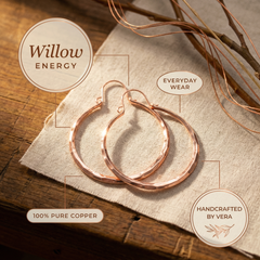 Willow Swing Copper Earrings