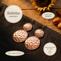 Solstice Swing Copper Earrings
