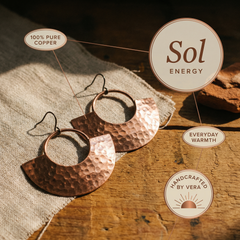 Sol Glow Copper Earrings