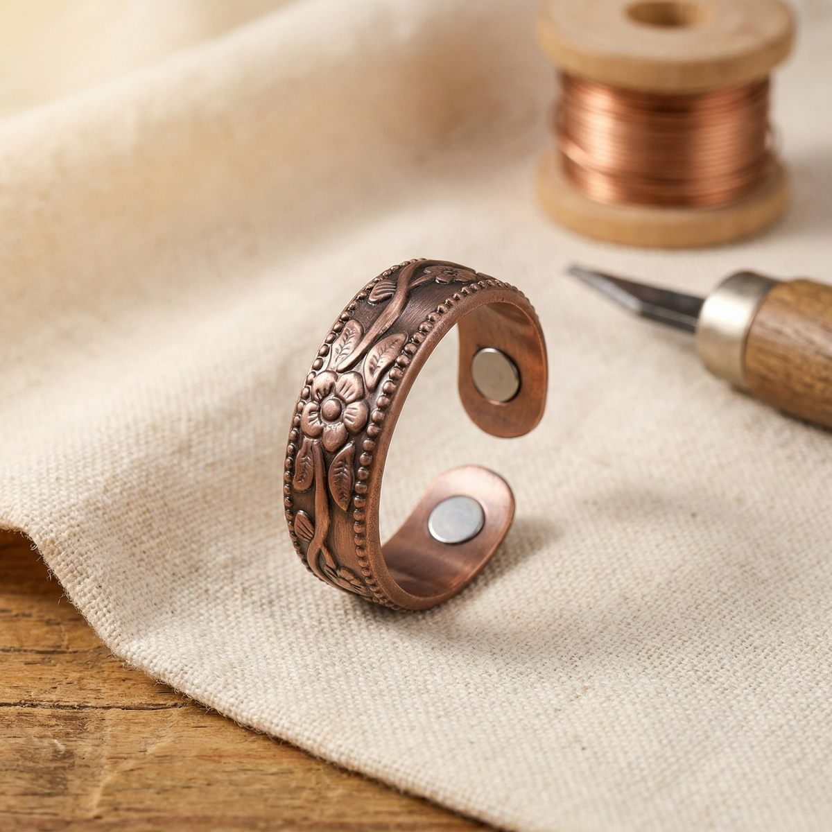 Petal Bloom Copper Ring
