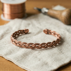 Reed Flow Copper Anklet
