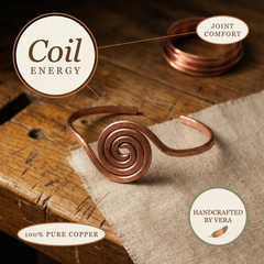 Coil Spring Copper Anklet