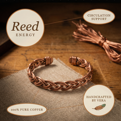 Reed Flow Copper Anklet