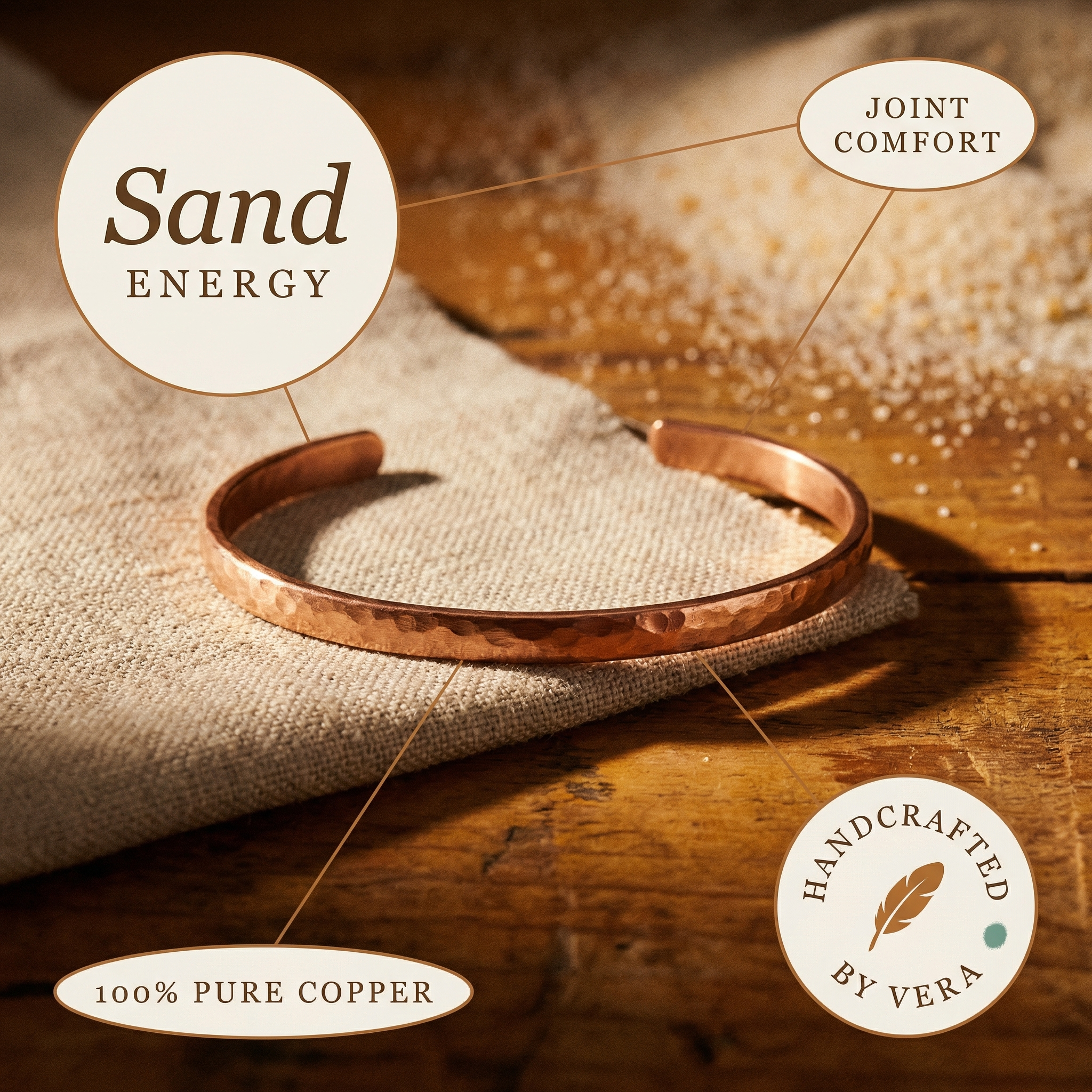 Sand Shore Copper Anklet