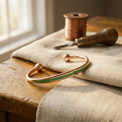 Jade Mineral Copper Bracelet