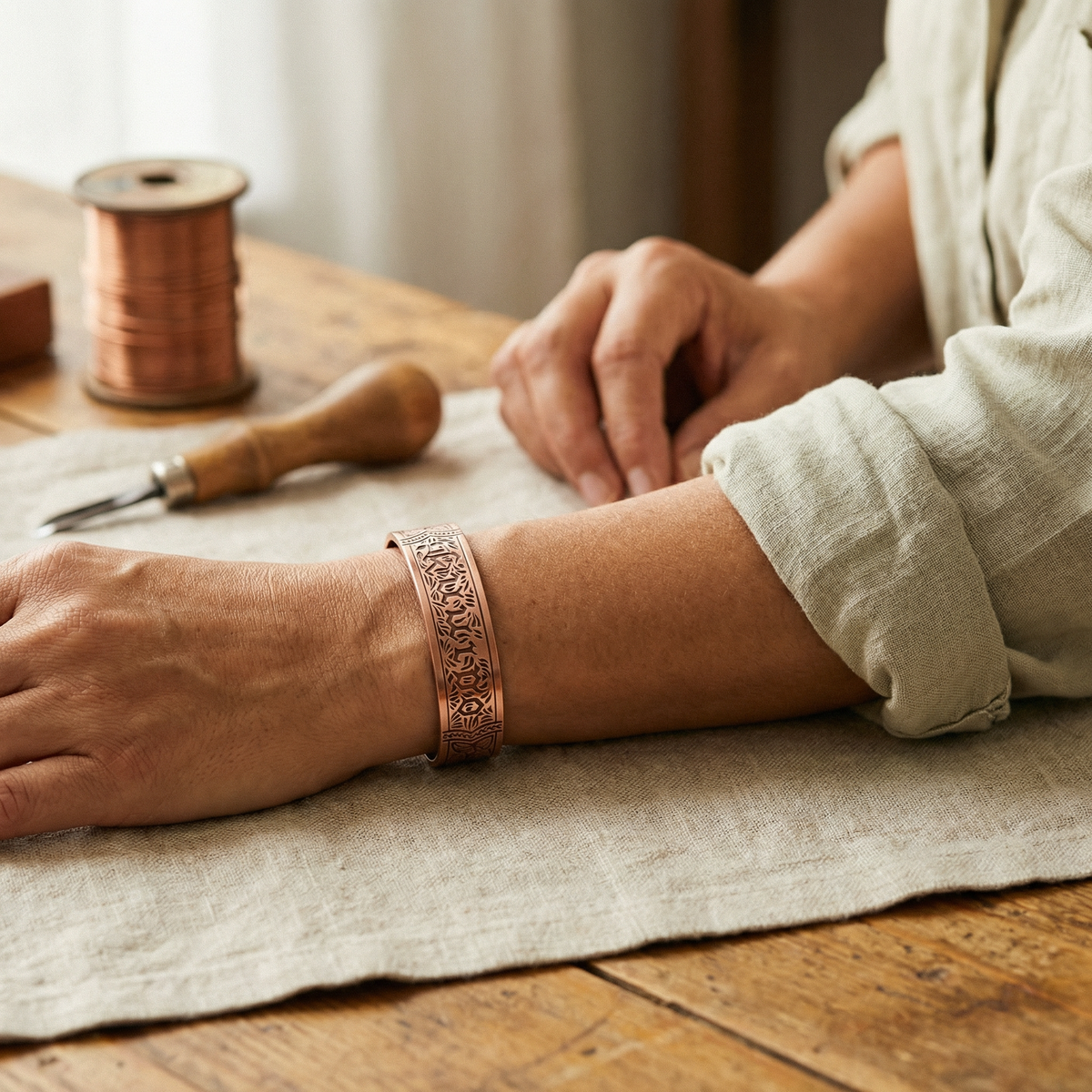 Drift Tide Copper Bracelet