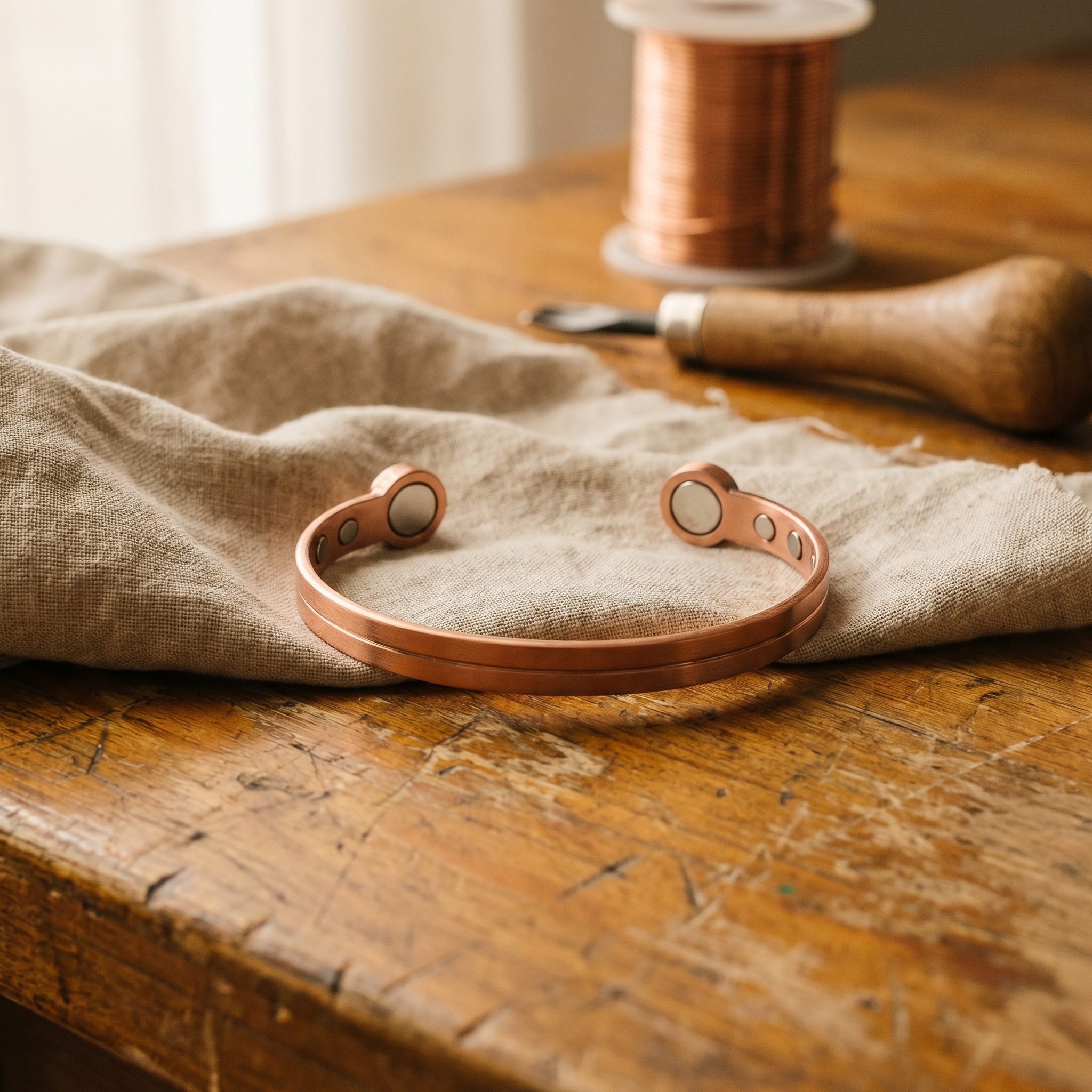 Wick Burn Copper Bracelet