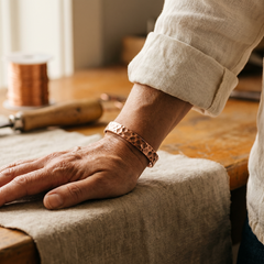 Furrow Deep Copper Bracelet