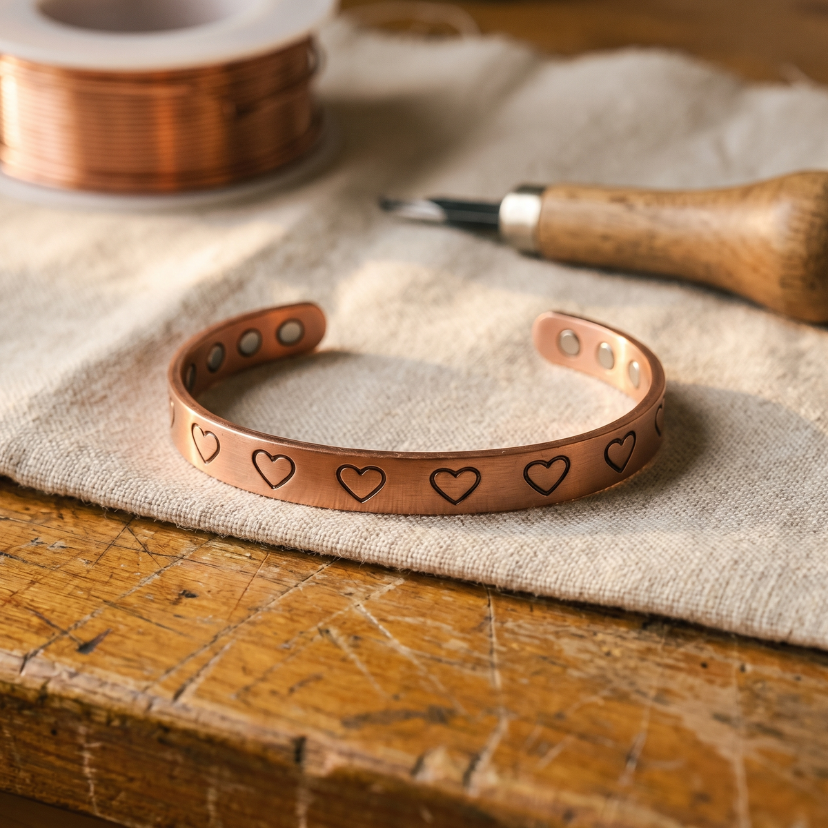 Hearth Fire Copper Bracelet