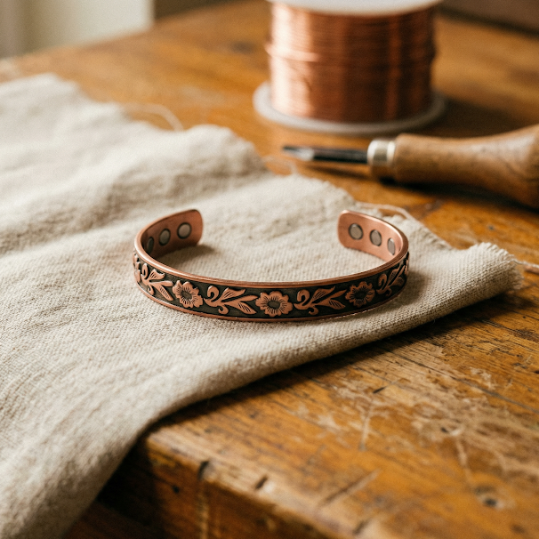 Vine Wrap Copper Bracelet