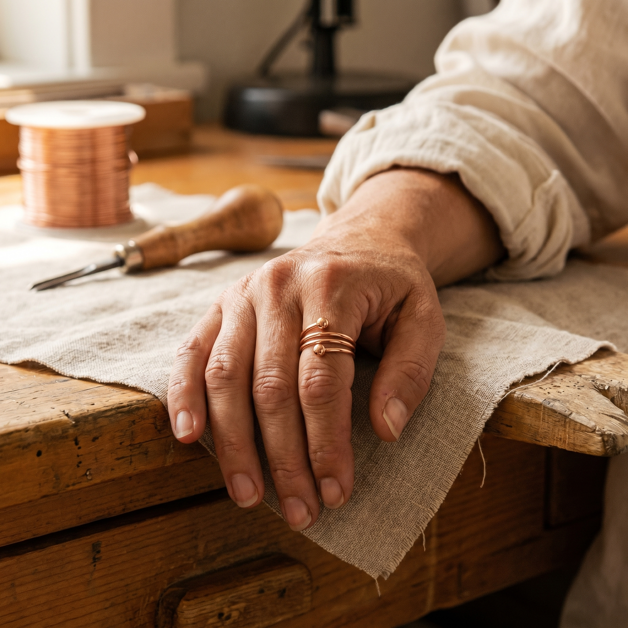 Silt Flow Copper Ring
