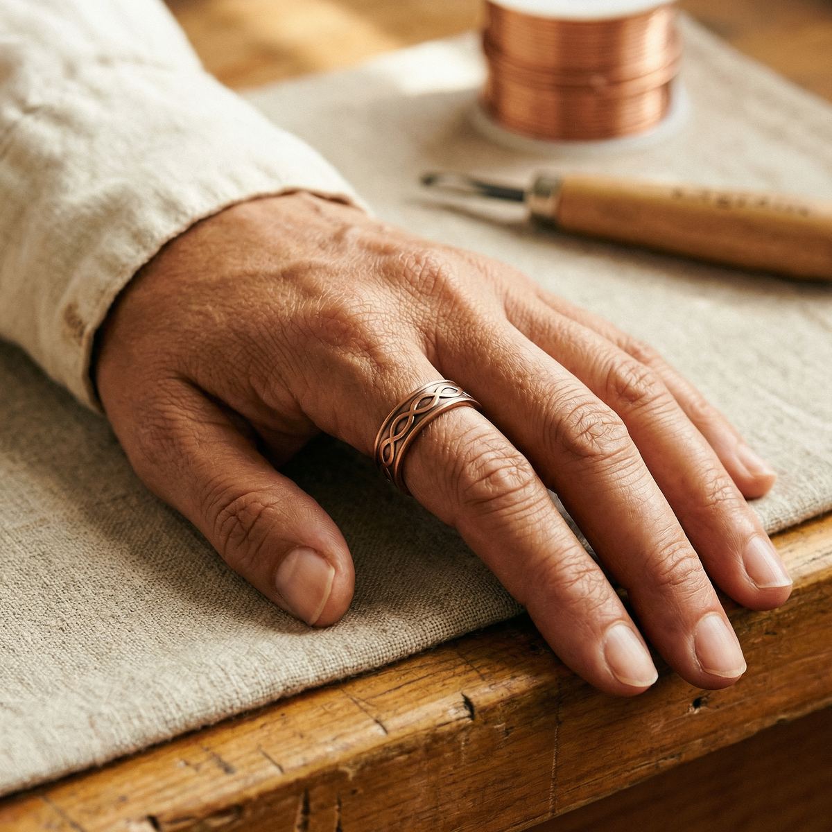 Char Dark Copper Ring