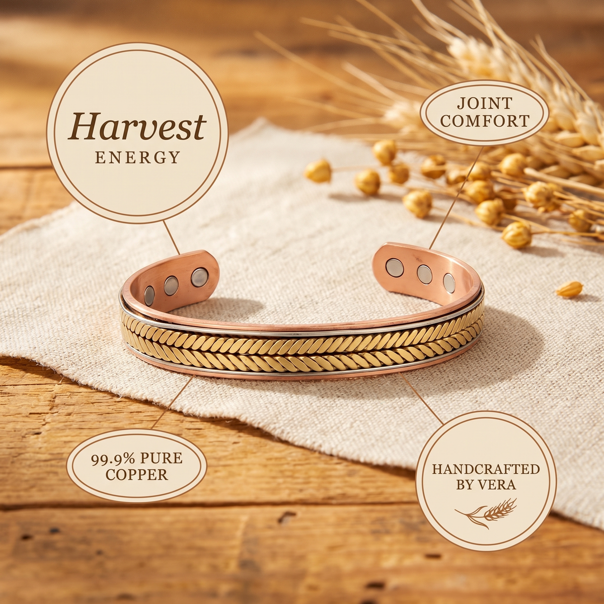 Harvest Warm Copper Bracelet