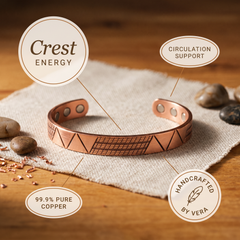Crest Rise Copper Bracelet