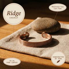 Ridge Crest Copper Bracelet
