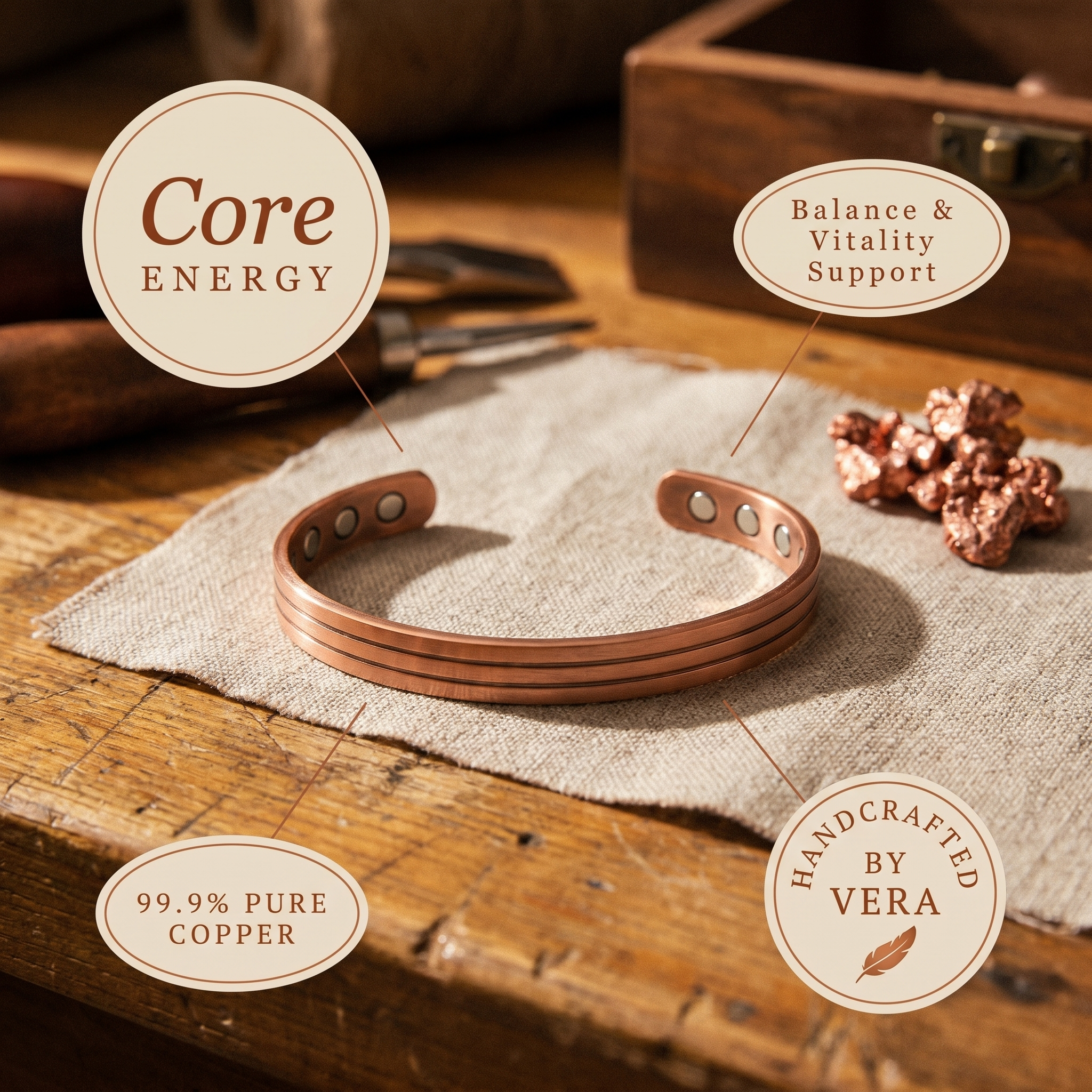 Core Energy Copper Bracelet