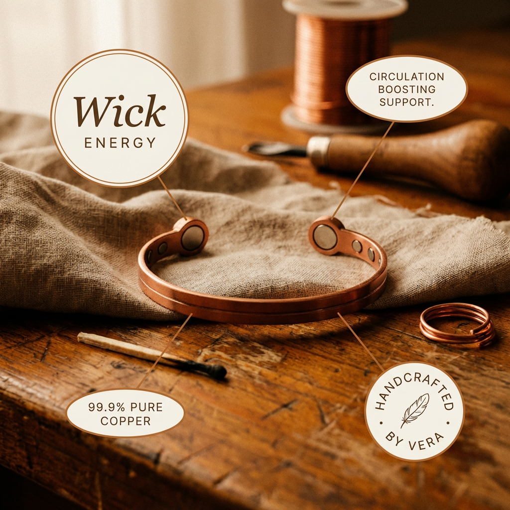 Wick Burn Copper Bracelet