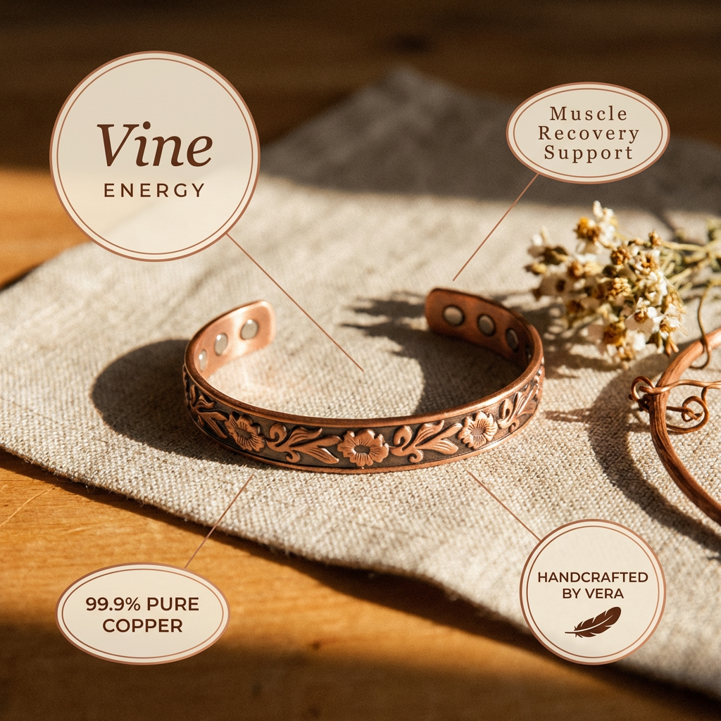 Vine Wrap Copper Bracelet