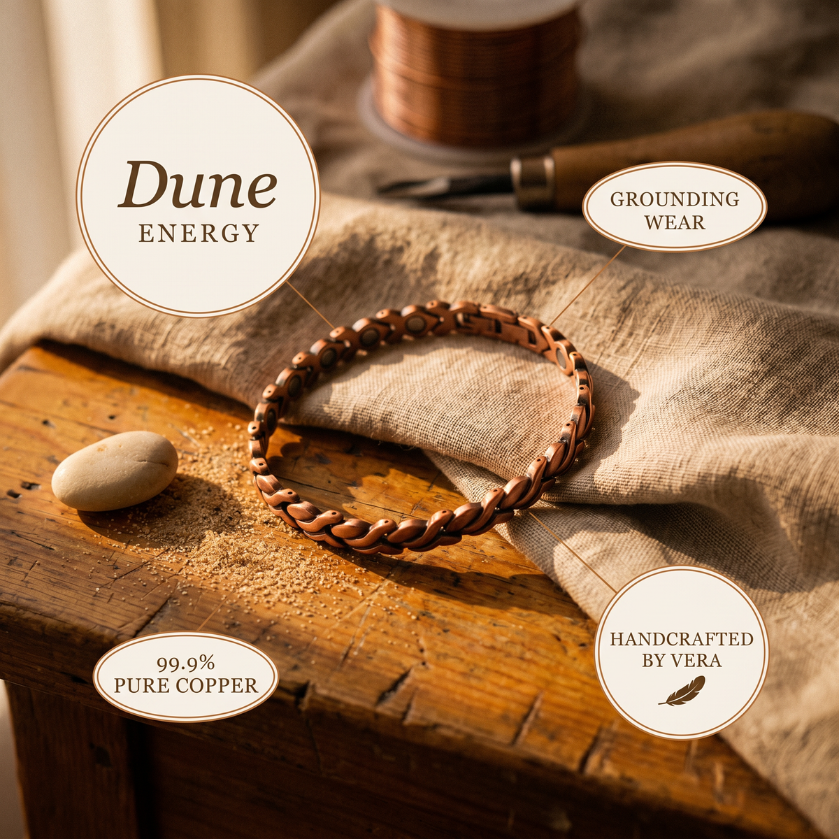 Dune Coast Copper Anklet