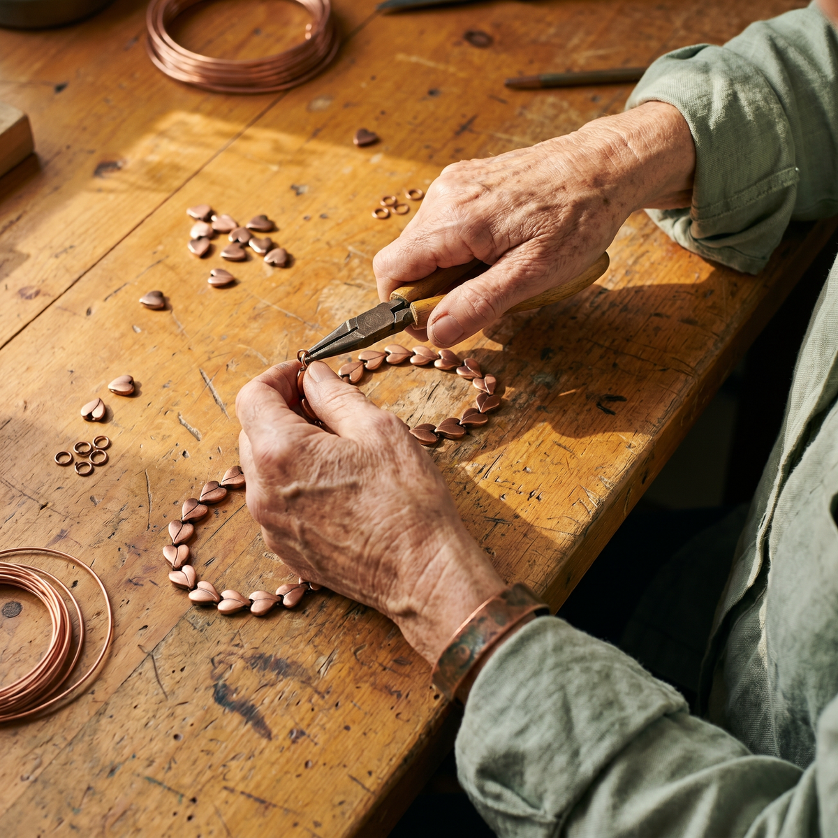 Briar Coil Copper Necklace