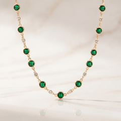 Emerald Green Pendant Necklace