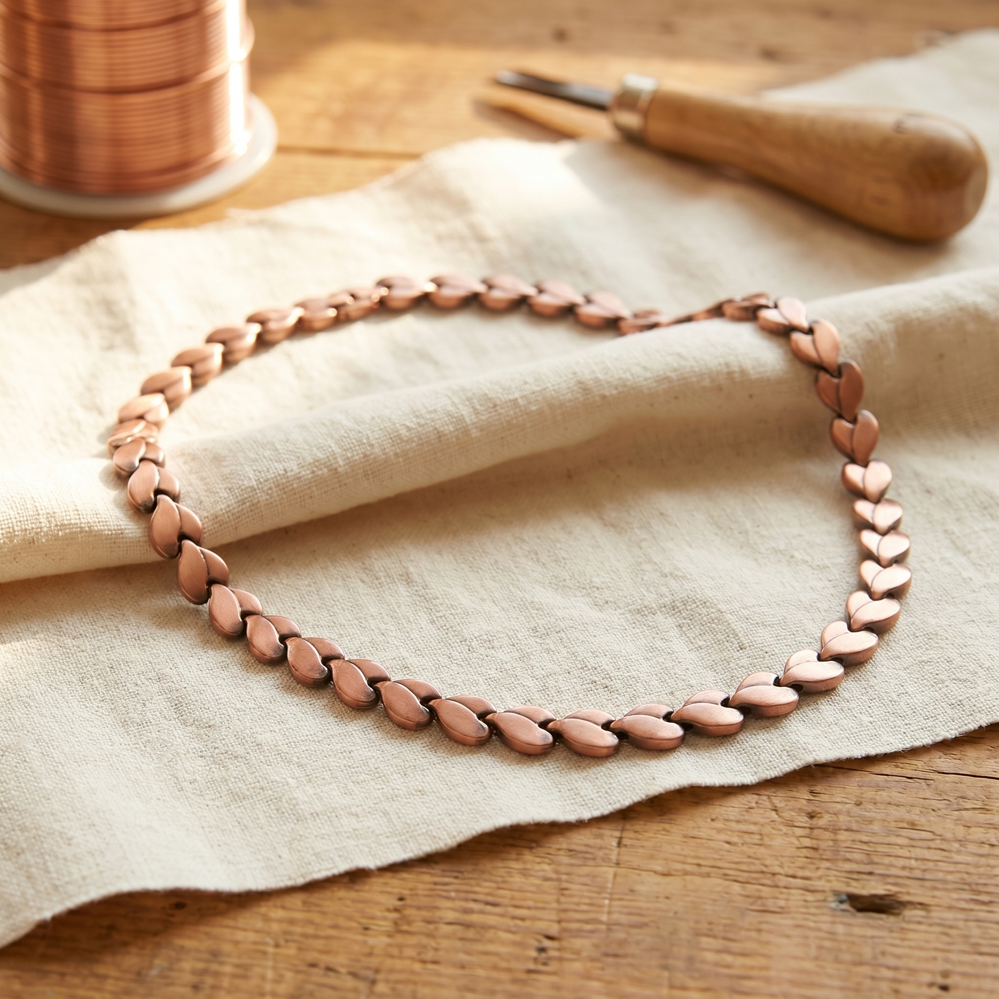 Briar Coil Copper Necklace