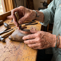 Loch Stone Copper Bracelet