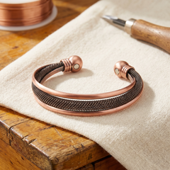Cairn Stack Copper Bracelet