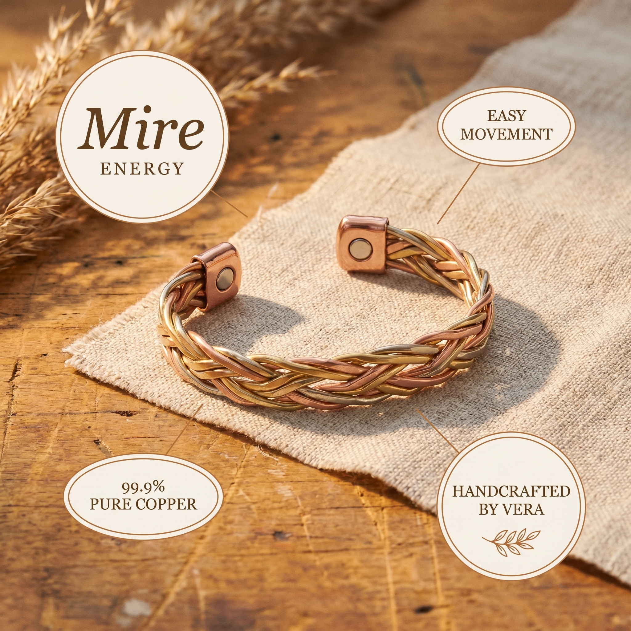 Mire Deep Copper Bracelet