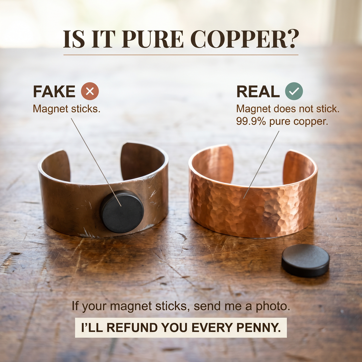 Stone Hold Copper Bracelet