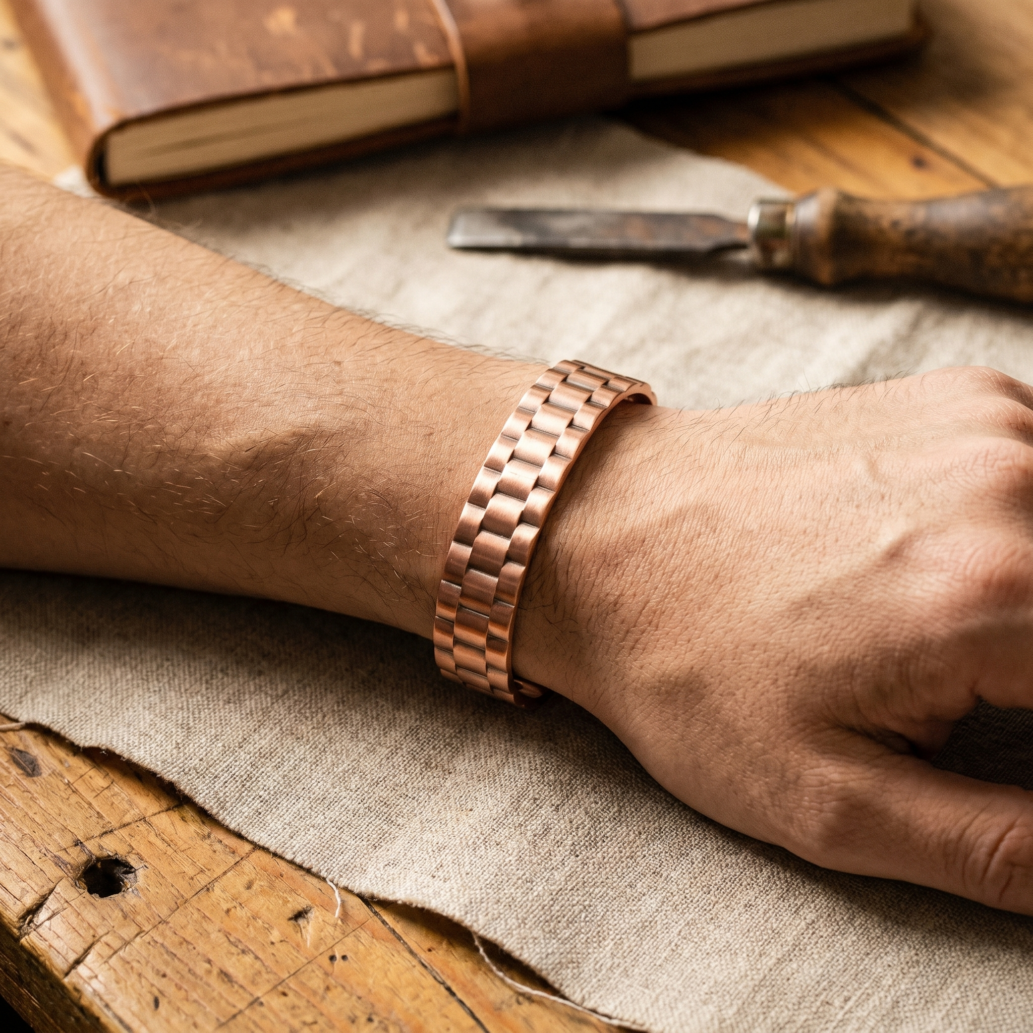 Ore Strike Men's Copper Bracelet