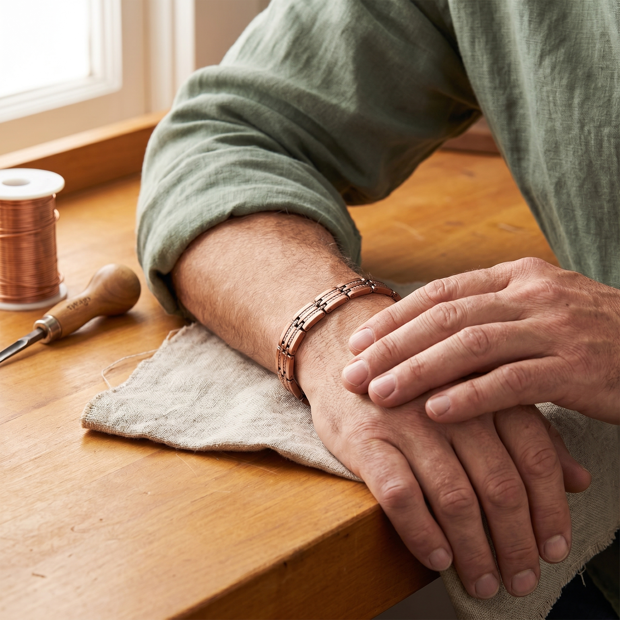 Pike Ridge Men's Copper Bracelet