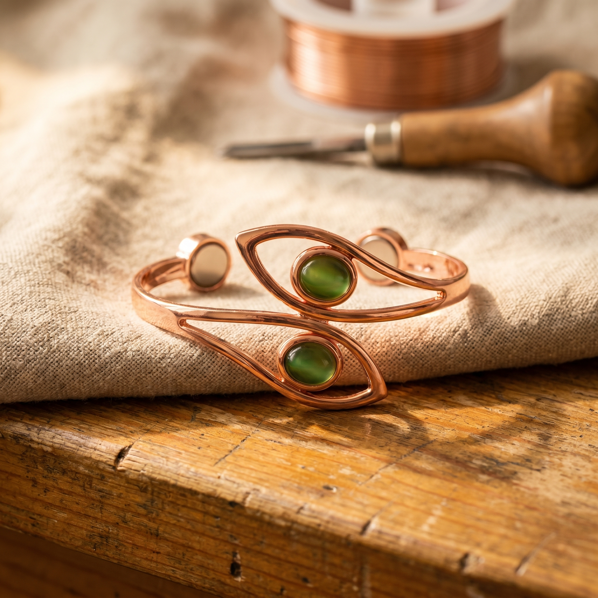 Opal Warm Copper Bracelet