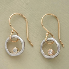 Vintage Zirconia Drop Earrings