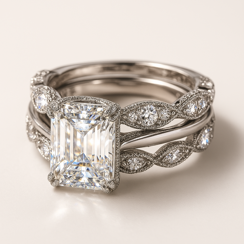 Silver Layered Band Ring