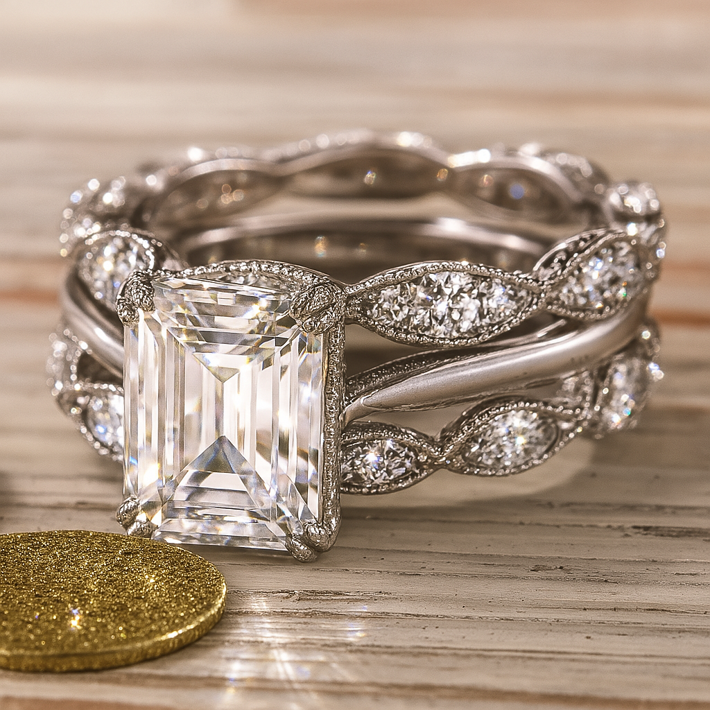 Silver Layered Band Ring